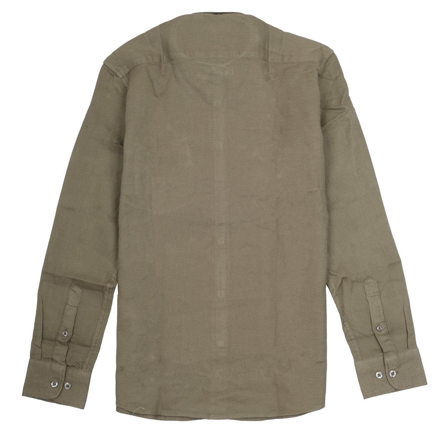 LACOSTE Olive Green Classic Fit Button-Up Shirt