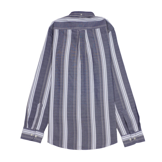 GANT Ethereal Indigo Tailored Fit Long Sleeve Striped Shirt