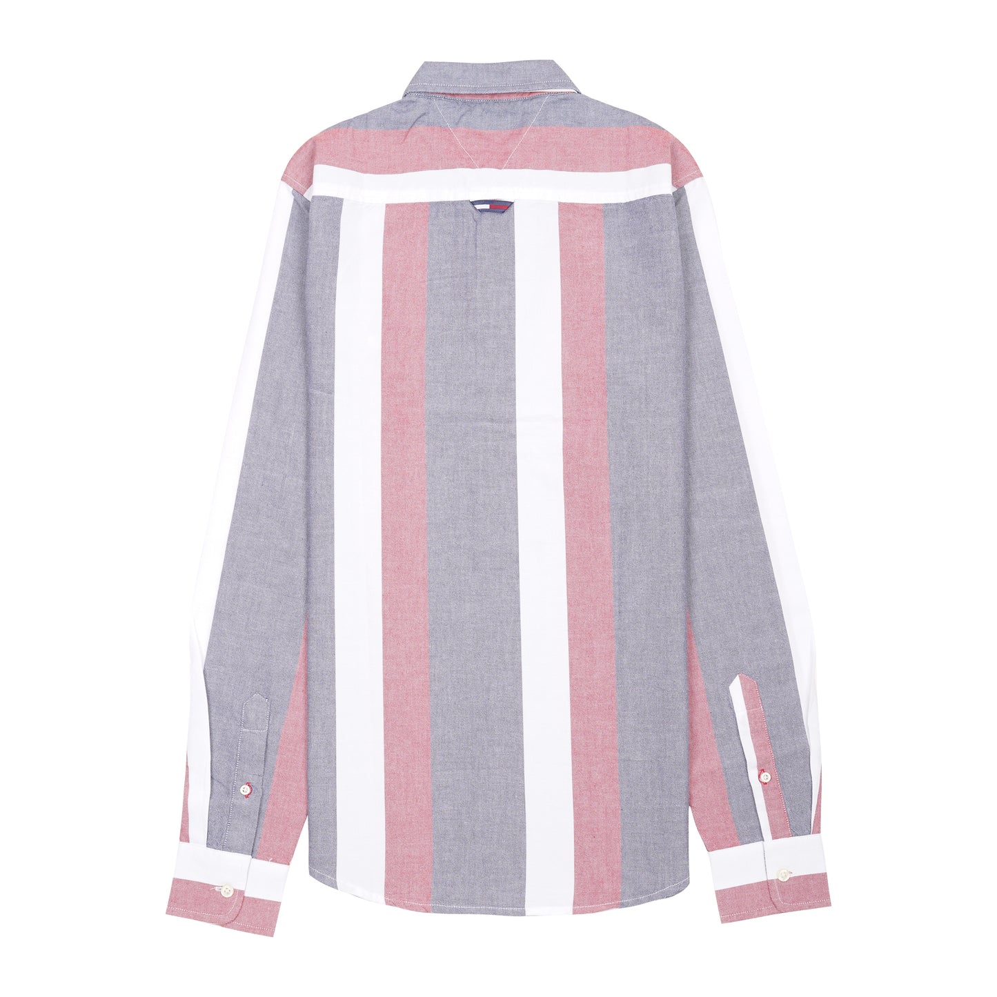 TOMMY JEANS Coral Mist Modern Fit Long Sleeve Striped Shirt