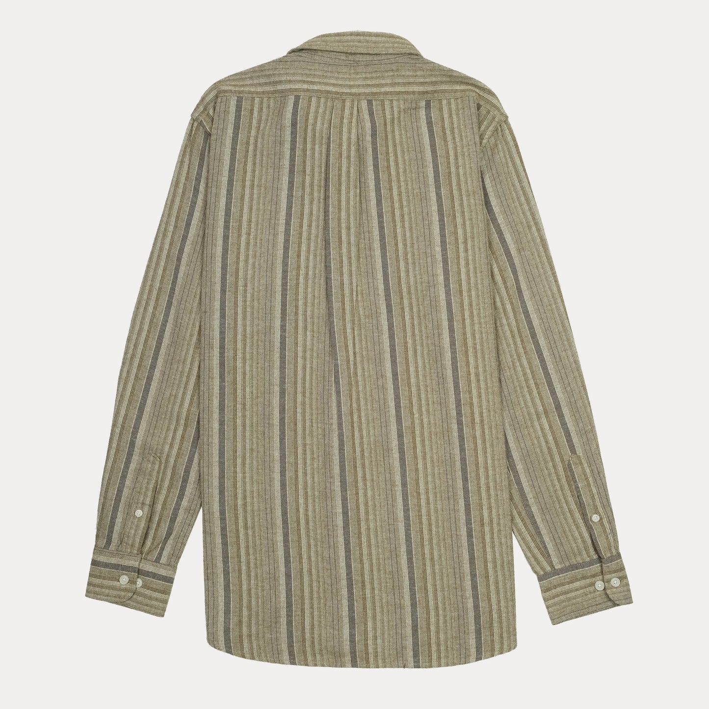 BROOKS BROTHERS Serene Sand Tailored Fit Long Sleeve Striped Shirt