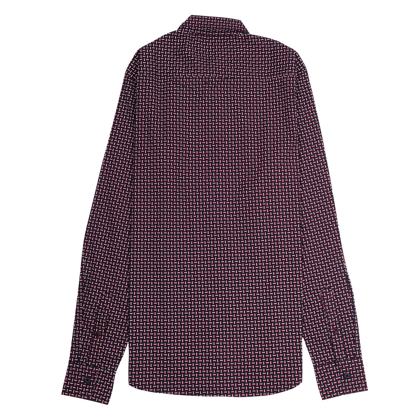 TOMMY HILFIGER Ember Plum Tailored Fit Long Sleeve Shirt
