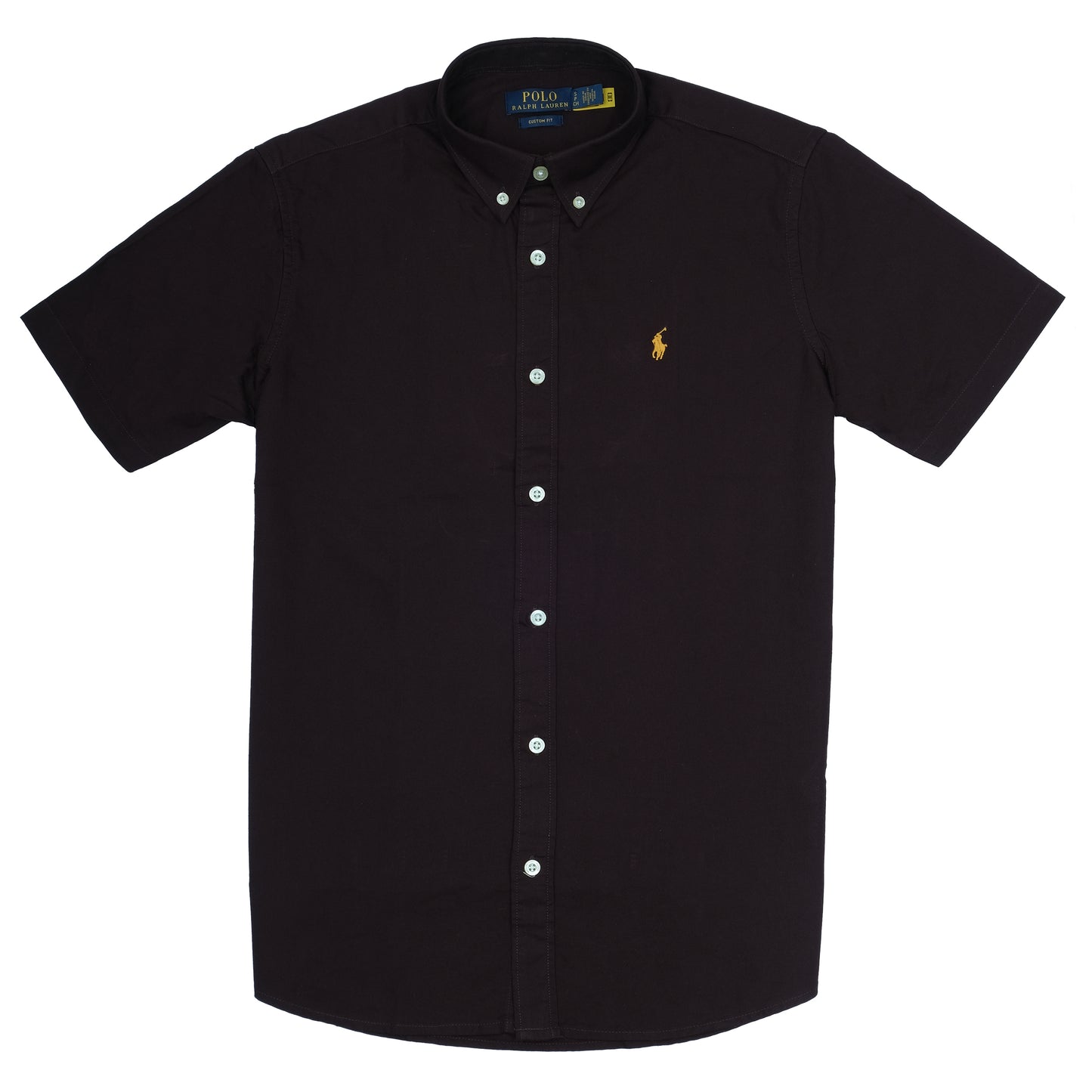 POLO Ralph Lauren Custom Fit Dark Purple Short Sleeve Shirt