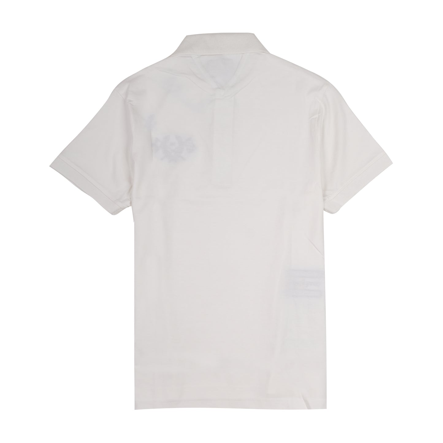 TOMMY HILFIGER Frosted Pearl Organic Cotton Slim Fit Polo Shirt with Embroidered Crest