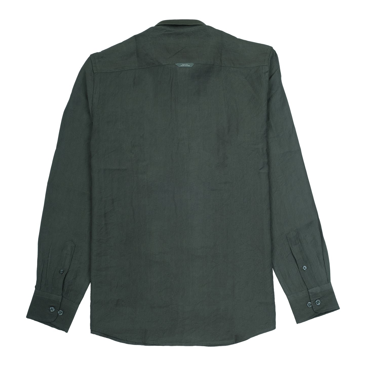 Armani Exchange Dark Green Lightweight Casual Button-Up Shirt