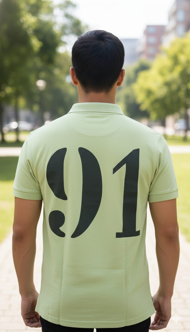 ARMANI EXCHANGE Men's Classic Fit Polo Shirt in Lime Green