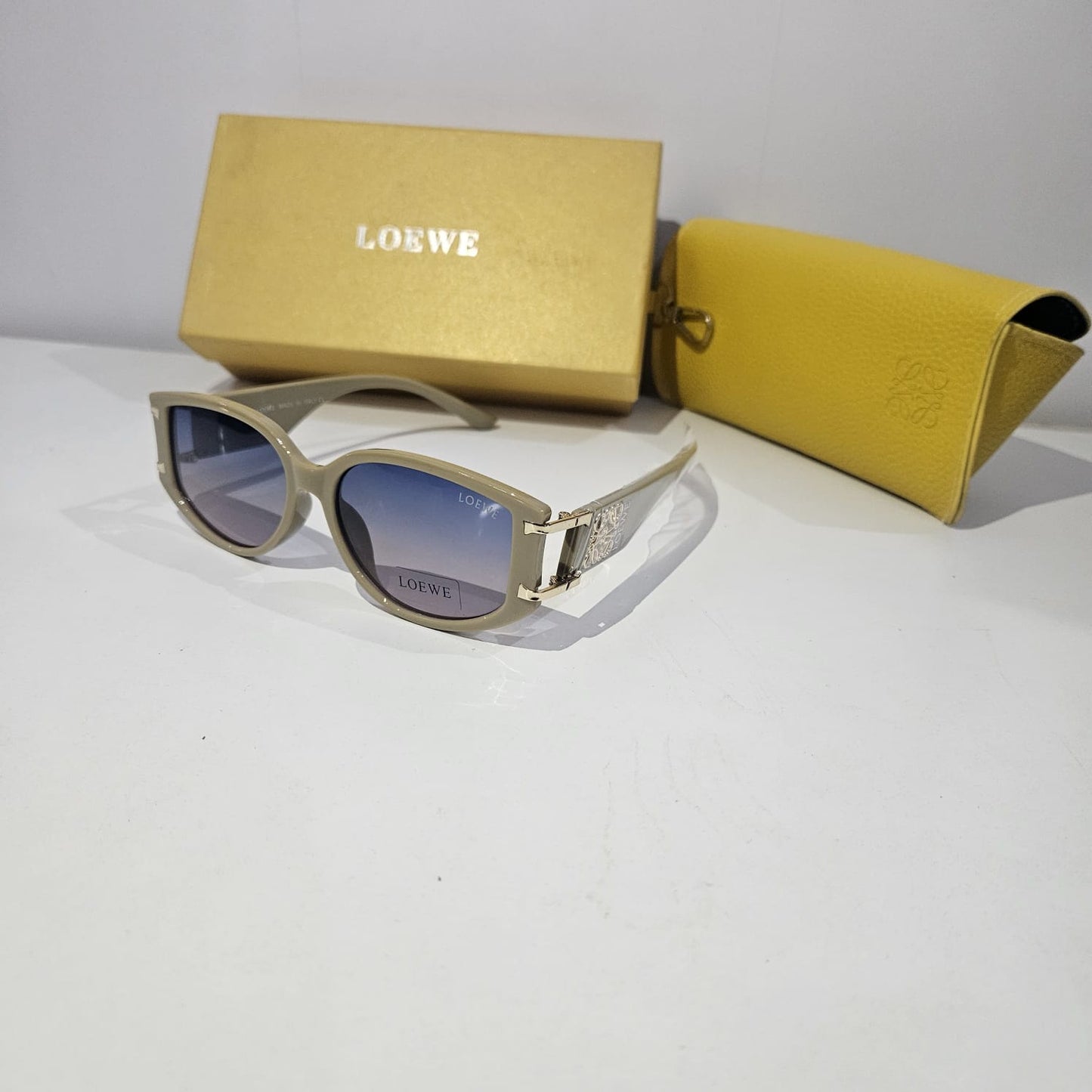 LOEWE Vintage Oval Sunglasses with Case