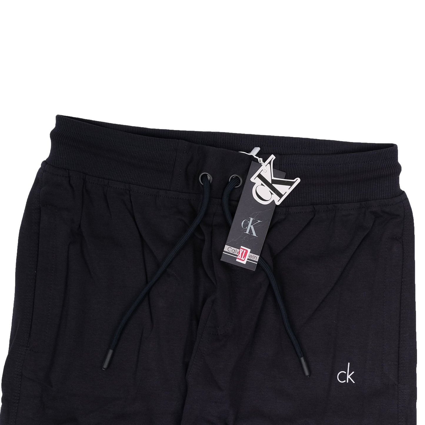 CALVIN KLEIN Midnight Onyx Luxe Drawstring Logo Jogger Pants