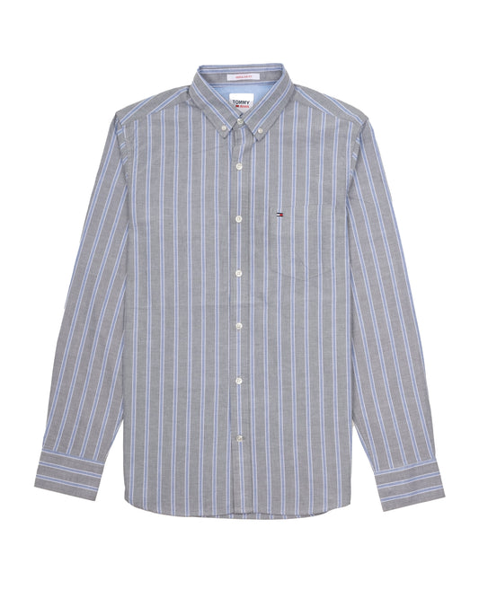 TOMMY HILFIGER Misty Slate Slim Fit Oxford Button-Down Shirt