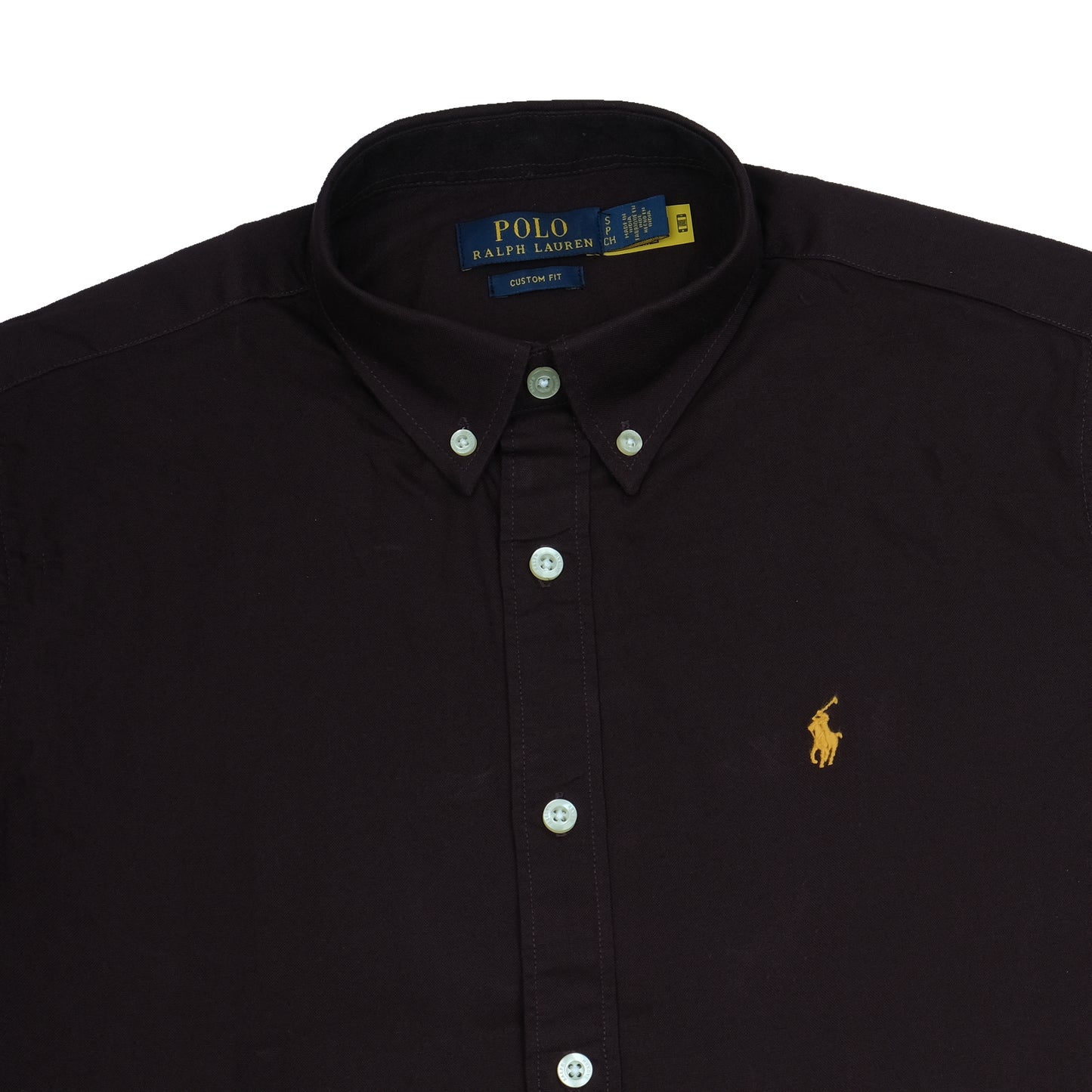 POLO Ralph Lauren Custom Fit Dark Purple Short Sleeve Shirt