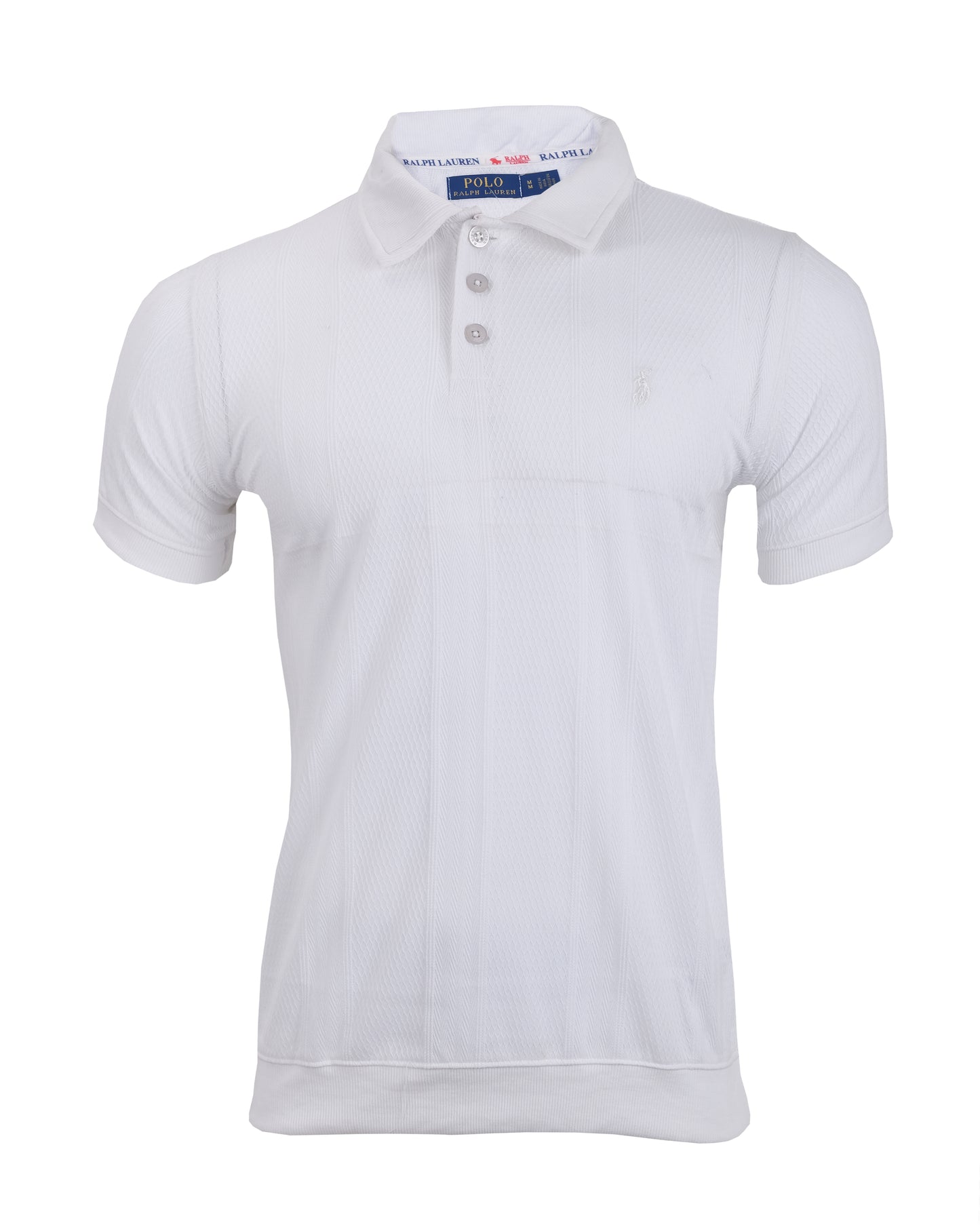 POLO RALPH LAUREN White Classic Fit Mesh Short Sleeve Polo Shirt