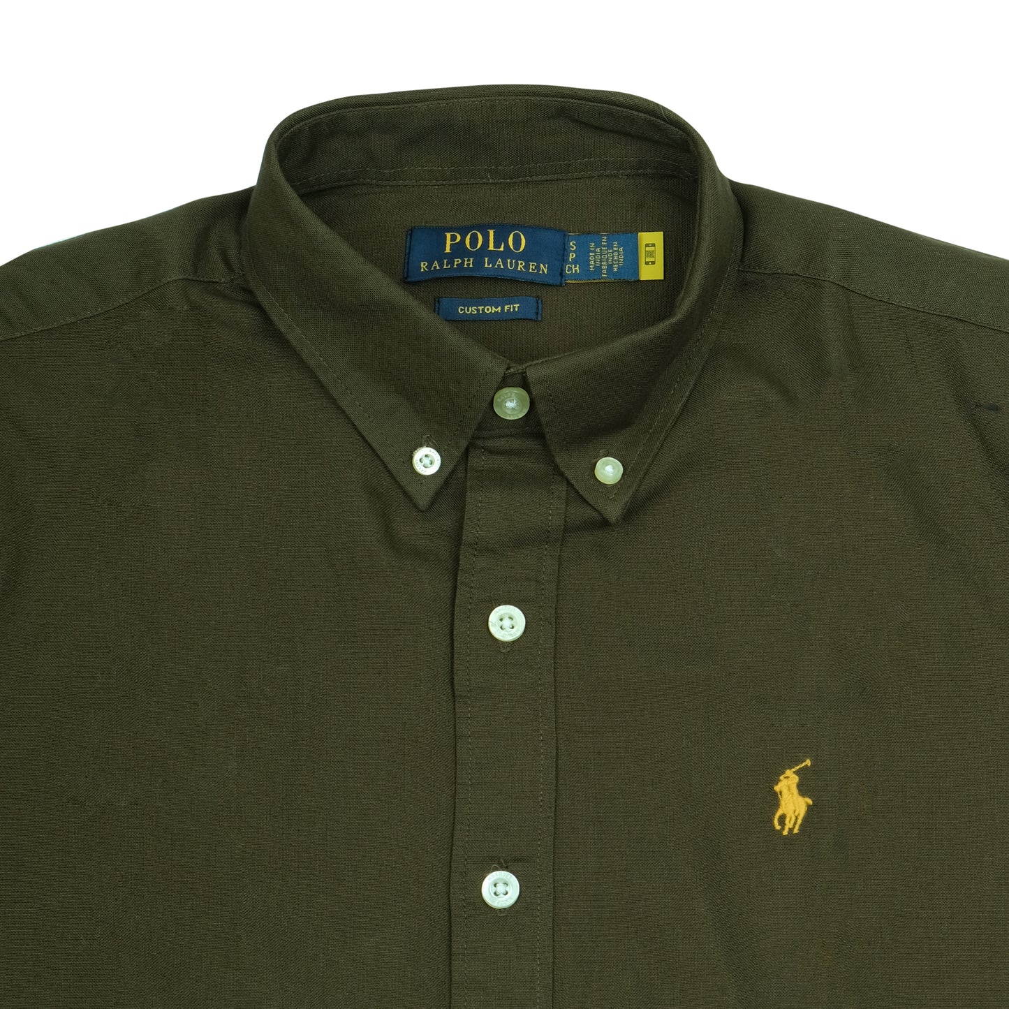 Polo Ralph Lauren Custom Fit Military Green Short Sleeve Shirt