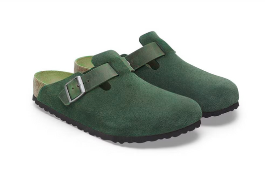BIRKENSTOCK Mystic Forest Classic Fit Suede Clogs
