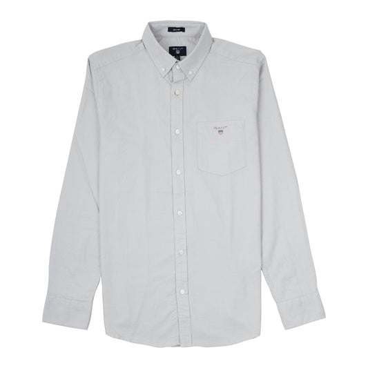 GANT Silver Mist Classic Fit Long Sleeve Button-Down Shirt