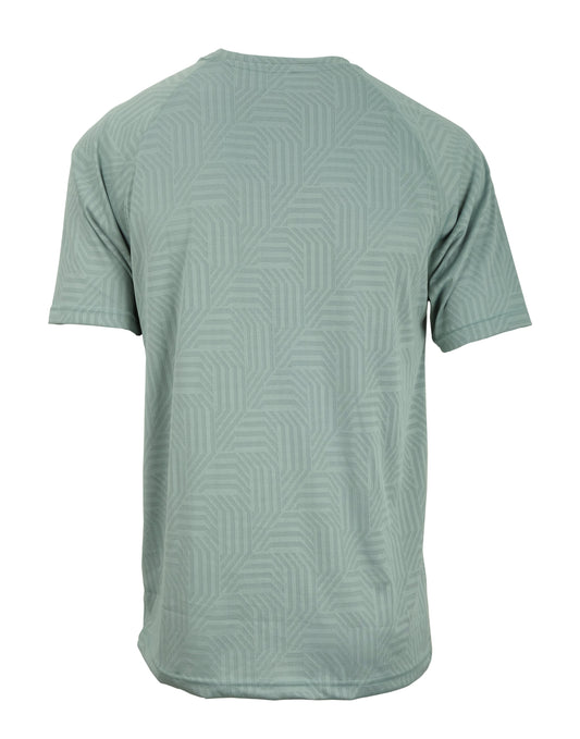 PUMA Sage Mist Geometric Pattern Performance Crewneck Tee