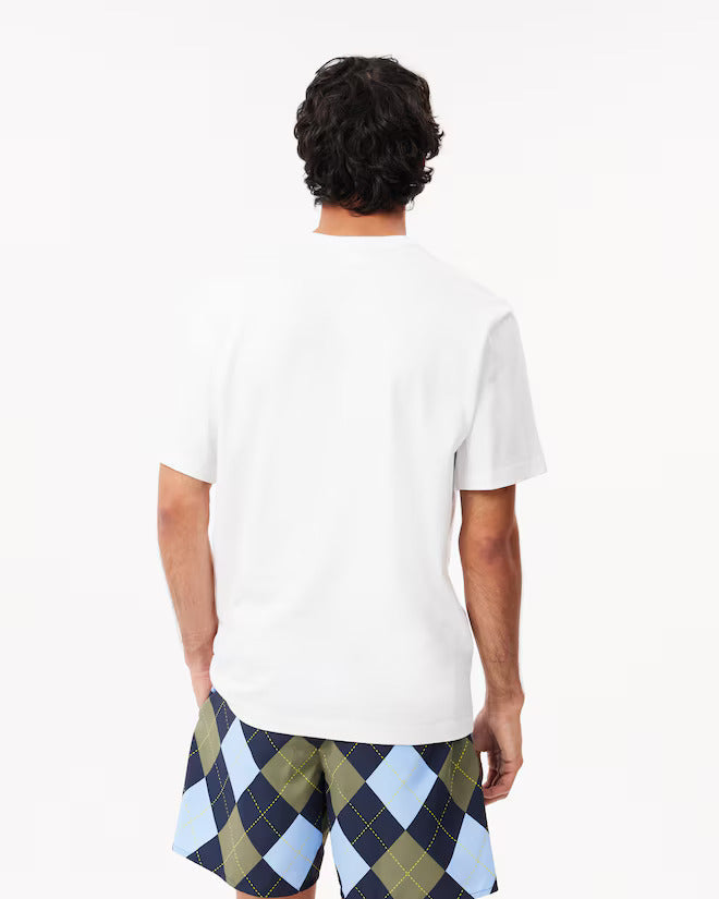 LACOSTE White Graphic T-Shirt