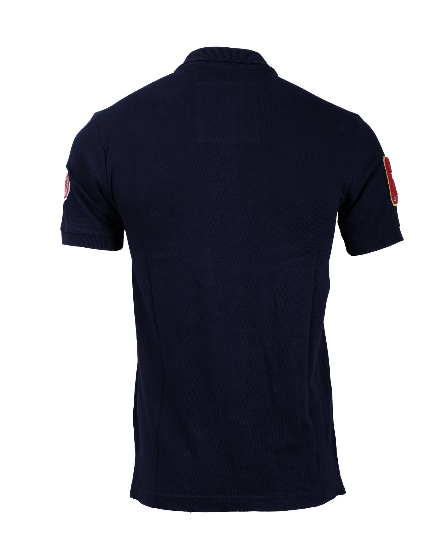 SUPERDRY Navy Superstate 80s Patch Polo Shirt