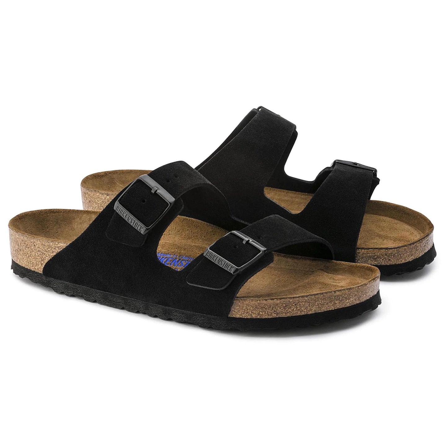 Birkenstock Arizona Soft Footbed Suede Leather Black