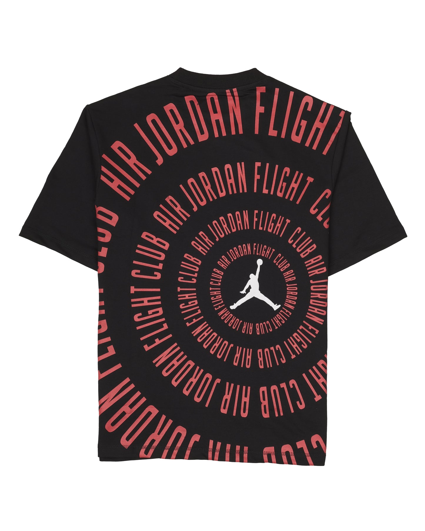 JORDAN Black Red Grid Logo Graphic Short Sleeve T-shirt