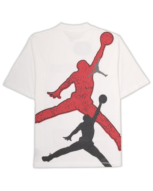 JORDAN Snowy Pearl Oversized Logo Graphic Tee