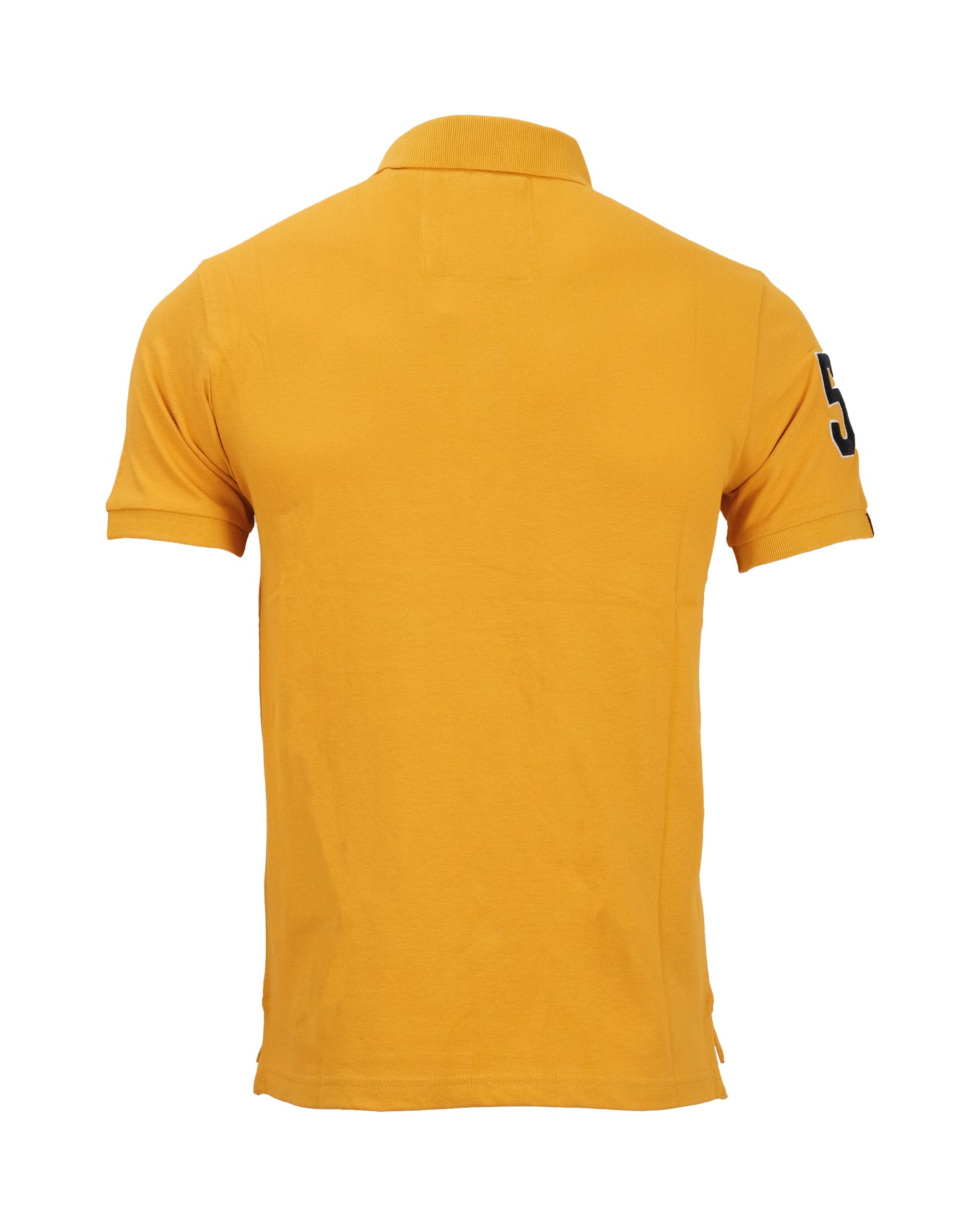 SUPERDRY Mustard Yellow Superstate 84 Appliqué Classic Polo Shirt