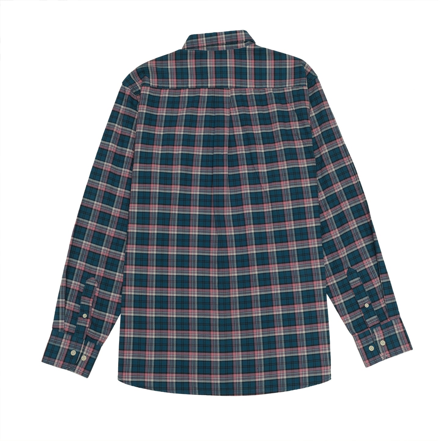 RALPH LAUREN Plaid Teal and Pink Classic Fit Button-Down Shirt