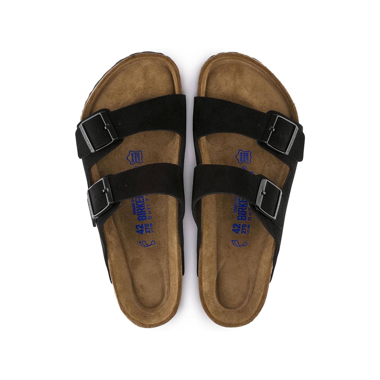 Birkenstock Arizona Soft Footbed Suede Leather Black
