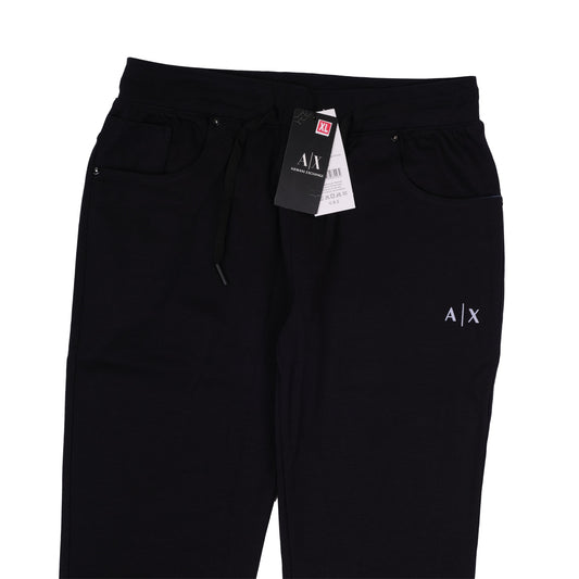 ARMANI EXCHANGE Midnight Noir Luxe Logo Drawstring Sweatpants