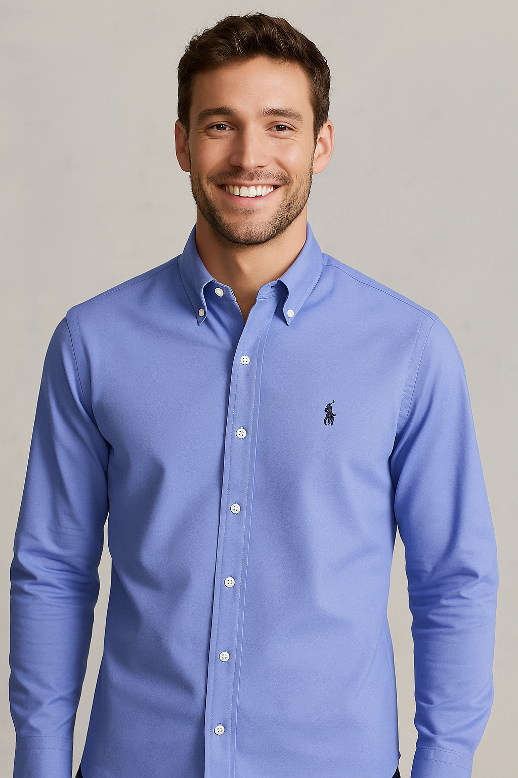U.S. POLO ASSN. Ethereal Azure Tailored Fit Long Sleeve Shirt