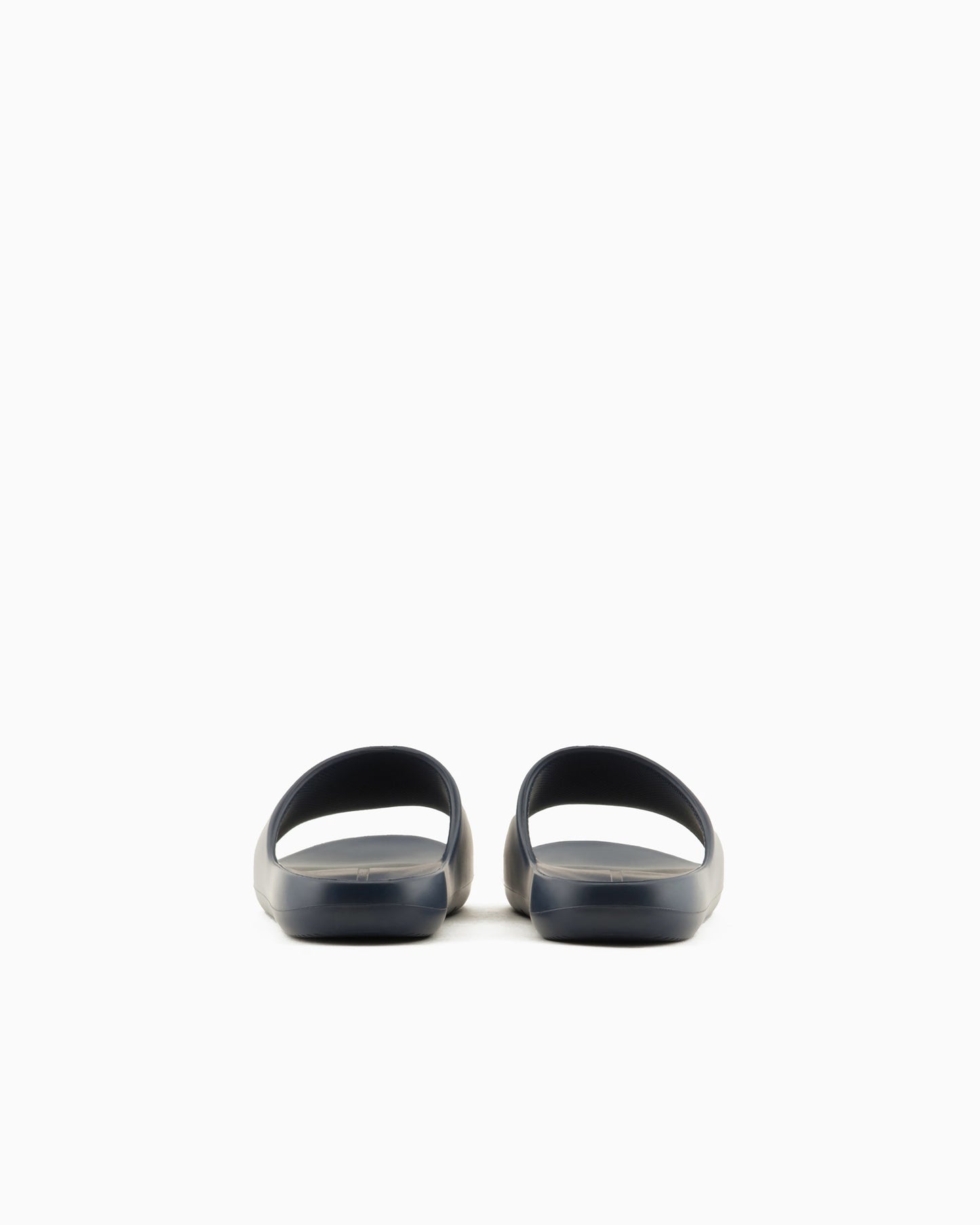 A|X ARMANI EXCHANGE Tranquil Slate Luxe Open-Toe Slides