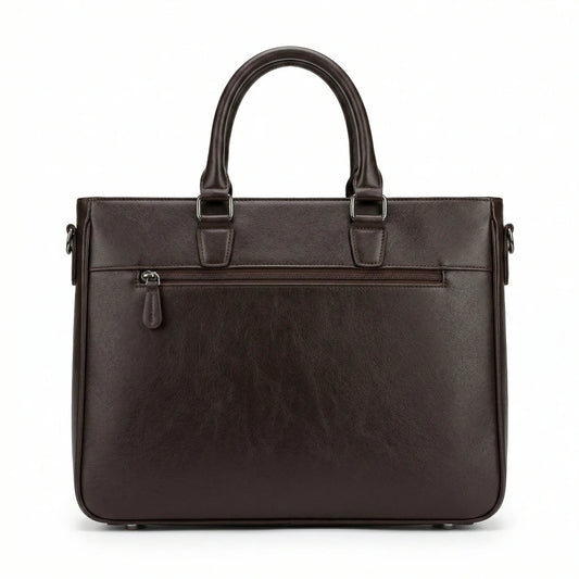 MONTBLANC Deep Chestnut Premium Leather Executive Briefcase