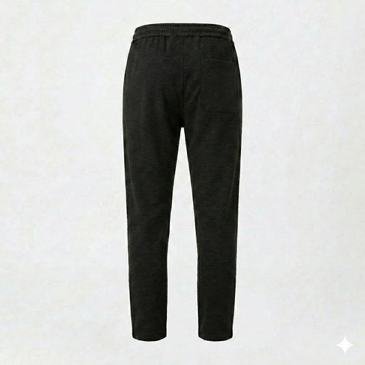 CALVIN KLEIN Shadowed Slate Relaxed Fit Linen Trousers