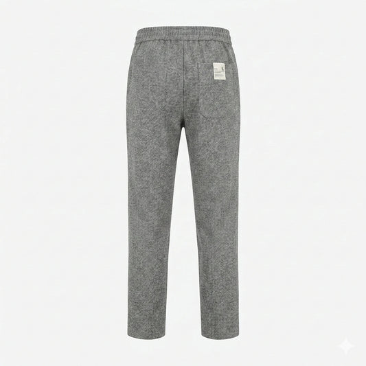 CALVIN KLEIN Urban Ash Relaxed Fit Knit Linen Trousers