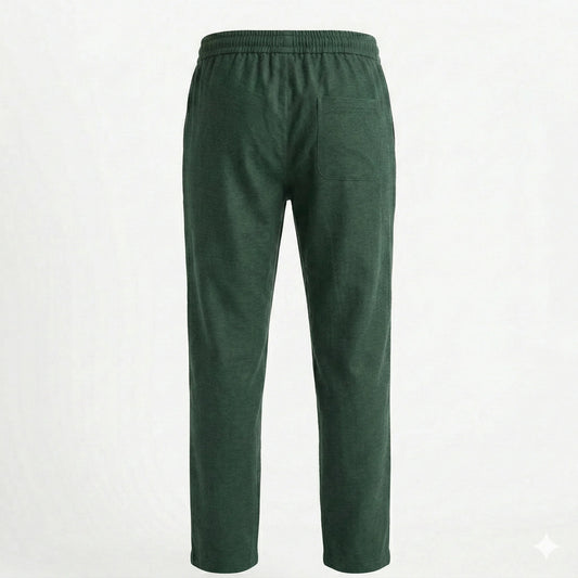 CALVIN KLEIN Enchanted Emerald Relaxed Fit Linen Trouser