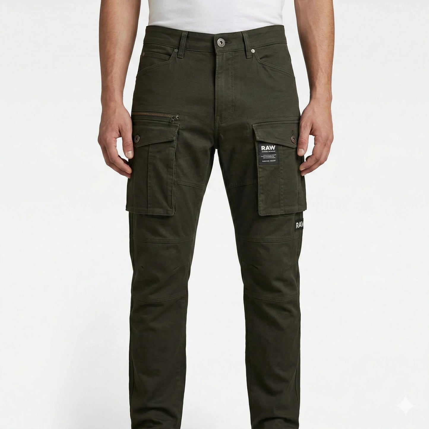G-STAR RAW Mystic Olive Tailored Fit Cargo Utility Pants