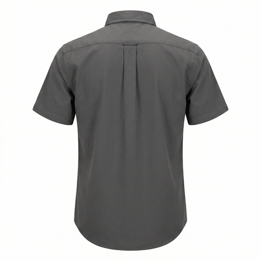 POLO RALPH LAUREN Twilight Ash Classic Fit Short Sleeve Linen Shirt