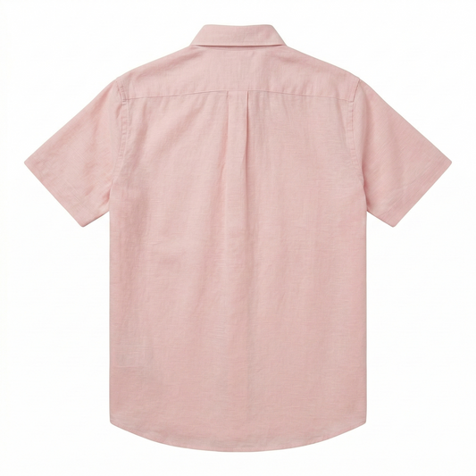POLO Ralph Lauren Blush Mirage Slim Fit Short Sleeve Linen Shirt