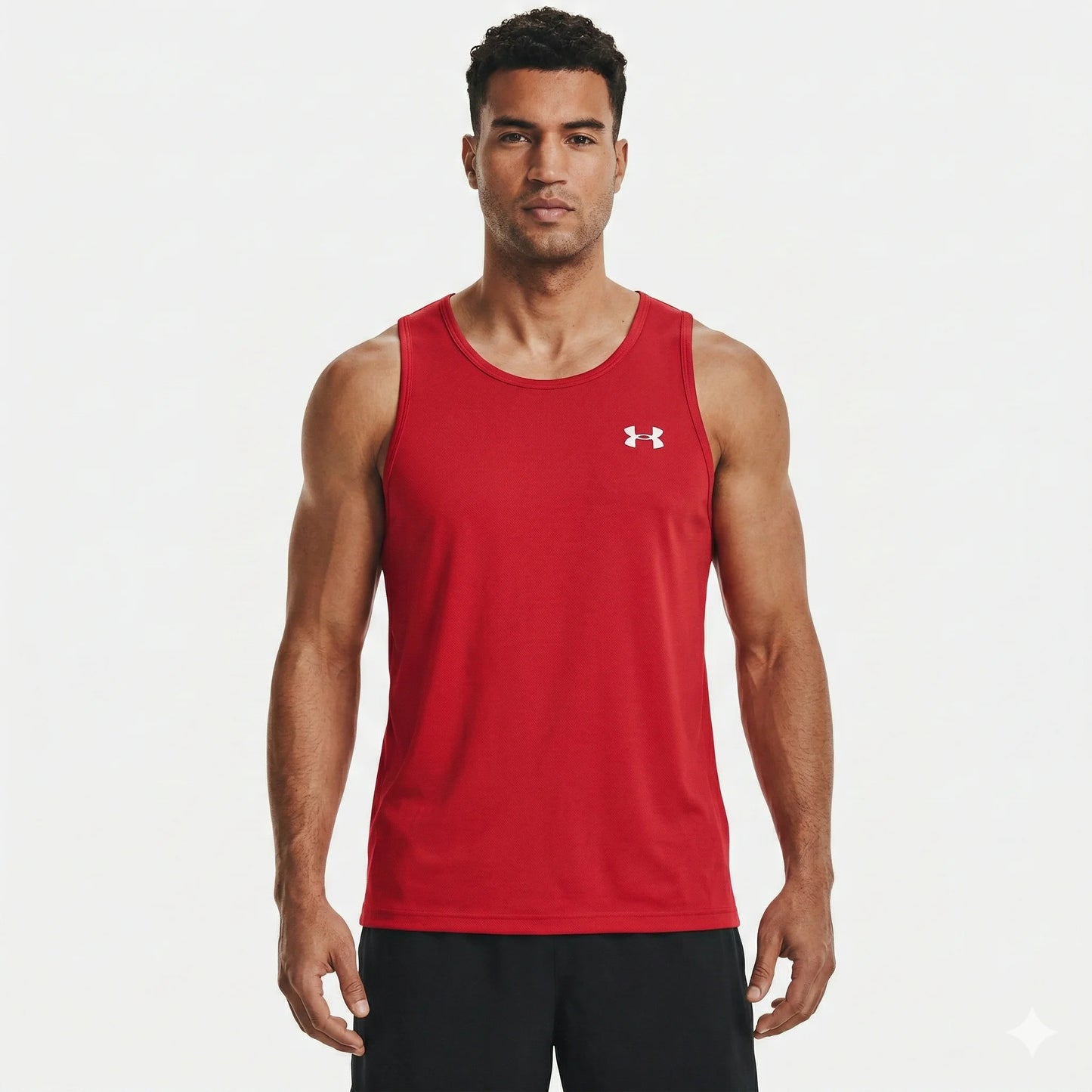 UNDER ARMOUR Luminous Tangerine Athletic Fit Sleeveless Tank Top