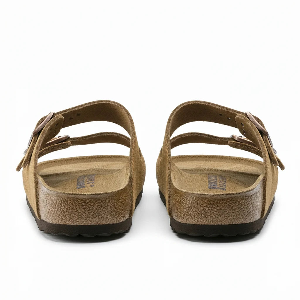 BIRKENSTOCK Golden Harvest Luxe Suede Arizona Sandals
