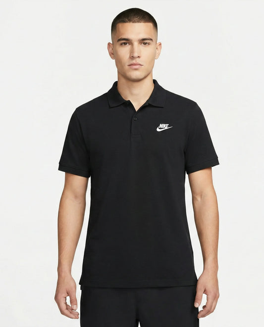 NIKE Enchanted Charcoal Tailored Fit Short Sleeve Piqué Polo Shirt