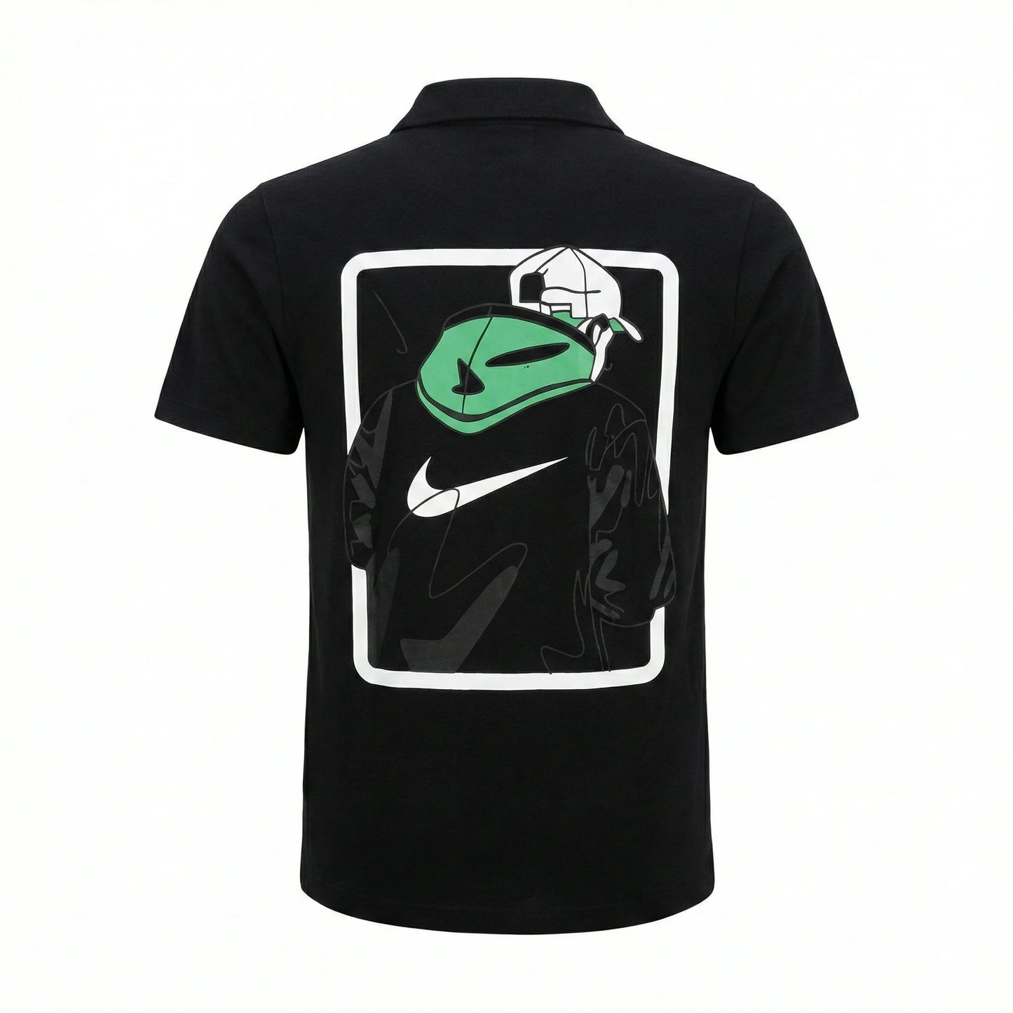 NIKE Enchanted Charcoal Tailored Fit Short Sleeve Piqué Polo Shirt