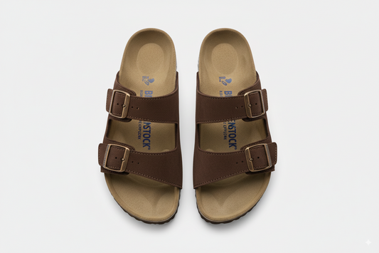BIRKENSTOCK Emberwood Terracotta Casual Fit Two-Strap Nubuck Sandals