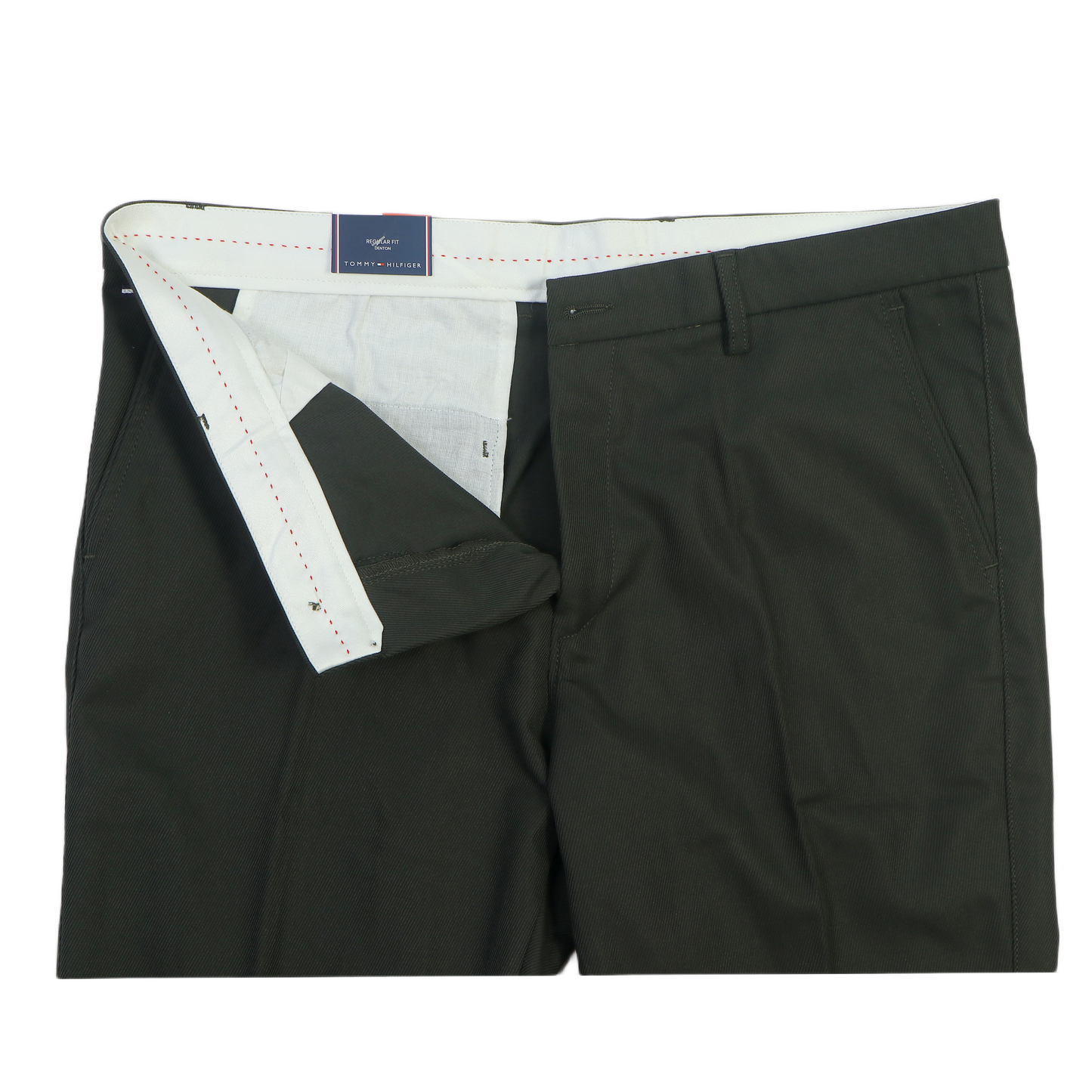 TOMMY HILFIGER Prismatic Juniper Smoke Tailored Fit Stretch Chino Pants