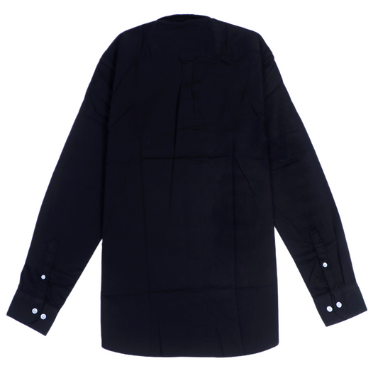 TOMMY HILFIGER Ethereal Charcoal Tailored Fit Long Sleeve Cotton Shirt