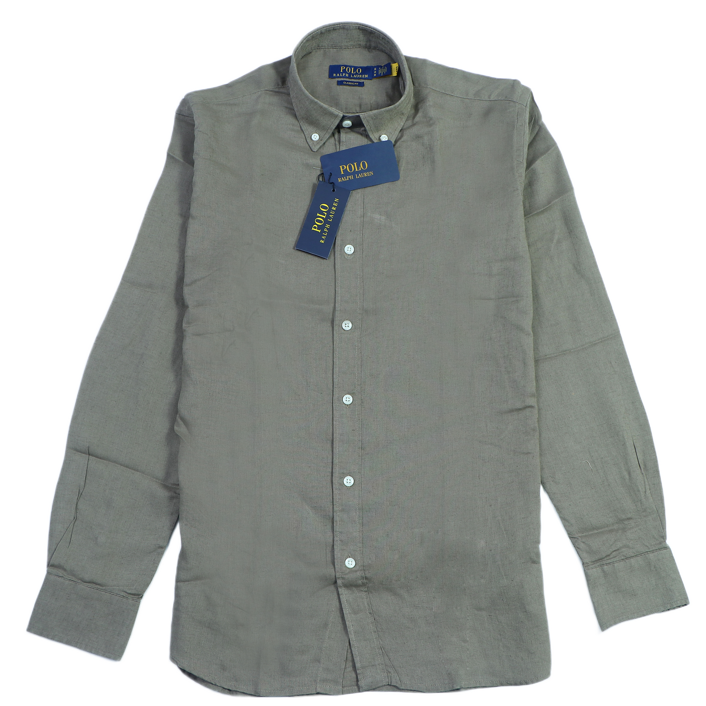 POLO RALPH LAUREN Mystic Fern Classic Fit Long Sleeve Linen Button-Down Shirt