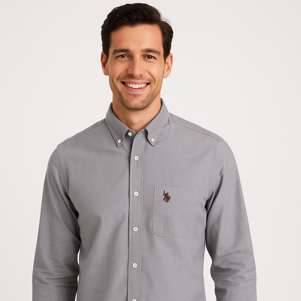 U.S. POLO ASSN. Serene Ash Tailored Fit Long Sleeve Button-Up Shirt