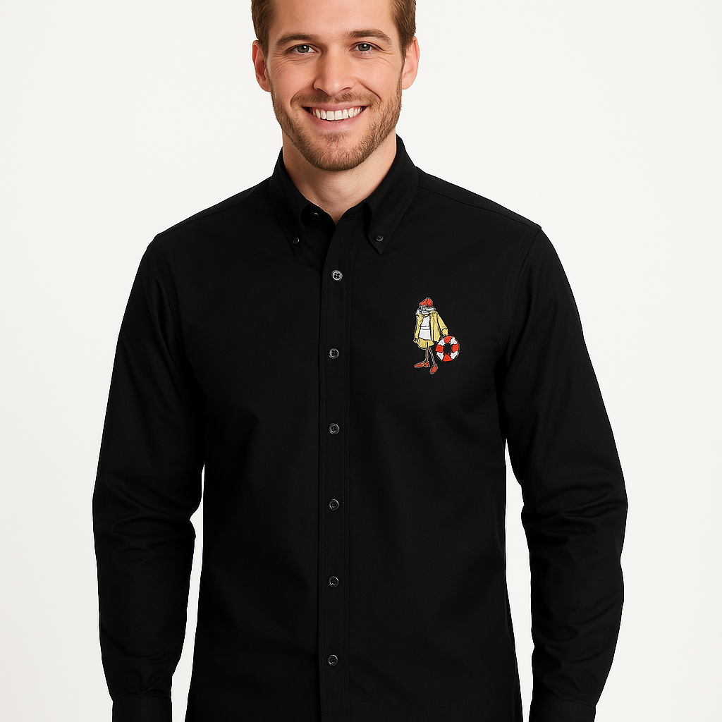 BROOKS BROTHERS Obsidian Ember Slim Fit Long Sleeve Shirt