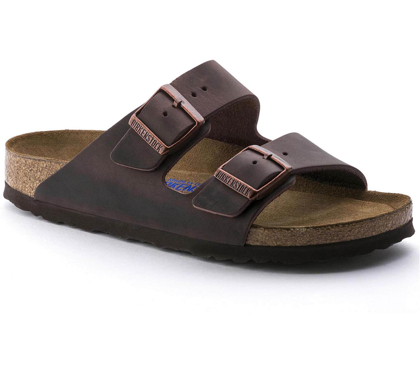 BIRKENSTOCK Seraphic Cocoa Luxe Leather Double-Strap Sandals