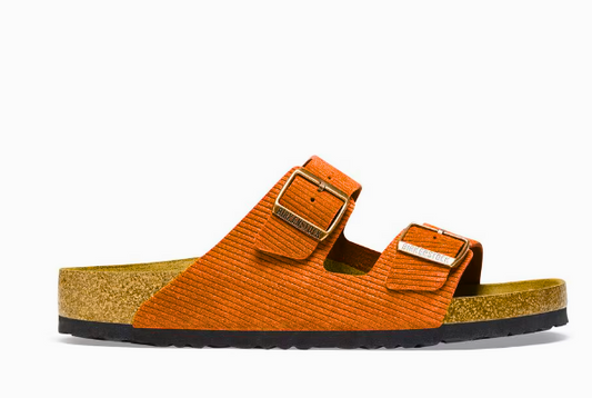BIRKENSTOCK Saffron Ember Luxe Soft Footbed Sandals
