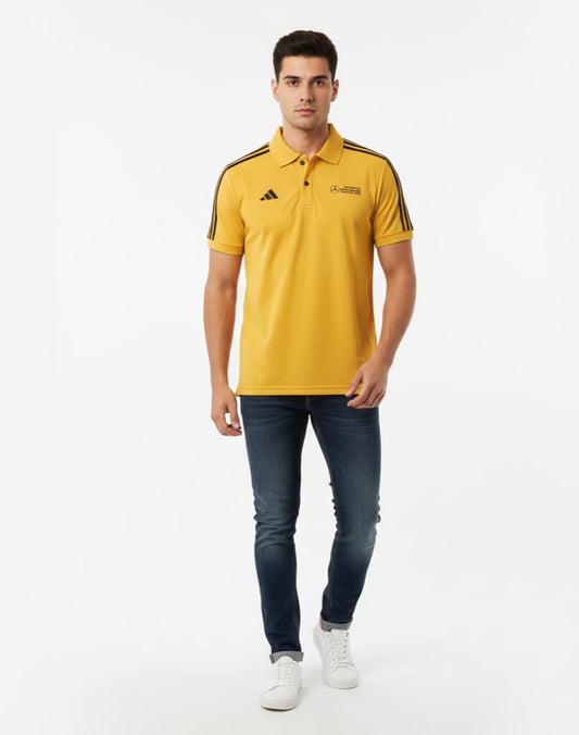ADIDAS Radiant Amber Tailored Fit Piqué Polo Shirt