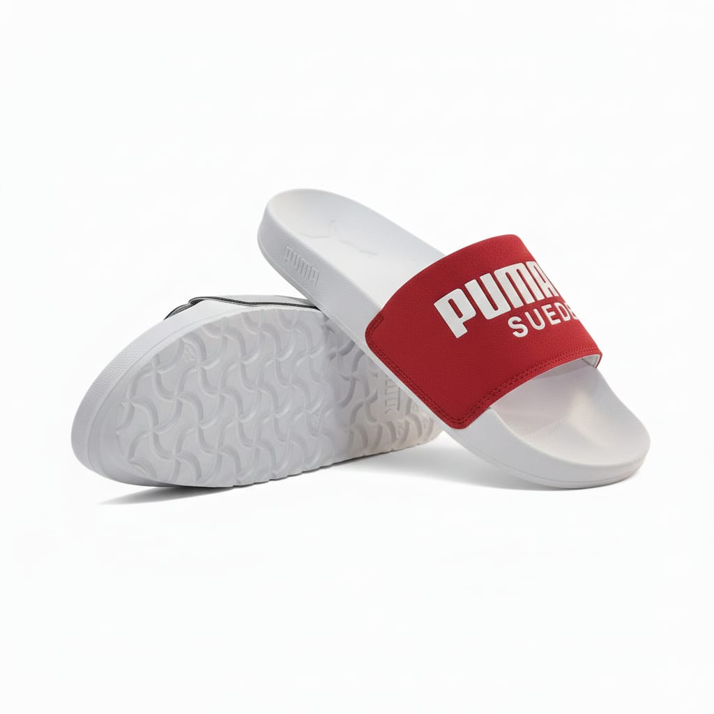PUMA Radiant Coral Luxe Slide Sandals